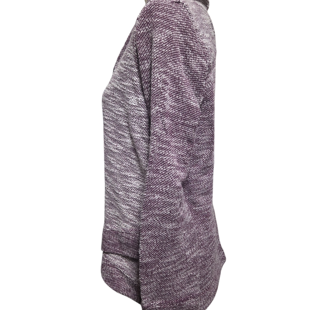 Calvin Klein Heathered Purple Cowl Neck Sweater - Picture 2 of 5